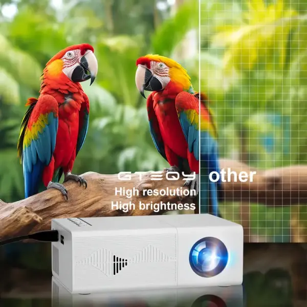 2025 Mini HD Projector with 3D Support