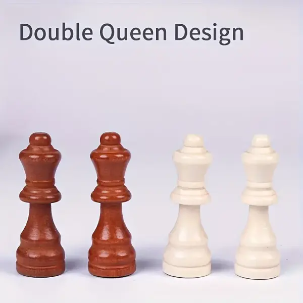 Premium 34cm Folding Wooden Chess Set