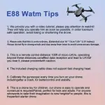 E88 Dual Camera WiFi Drone
