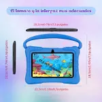 Android 14 Kids Tablet 7" with Case