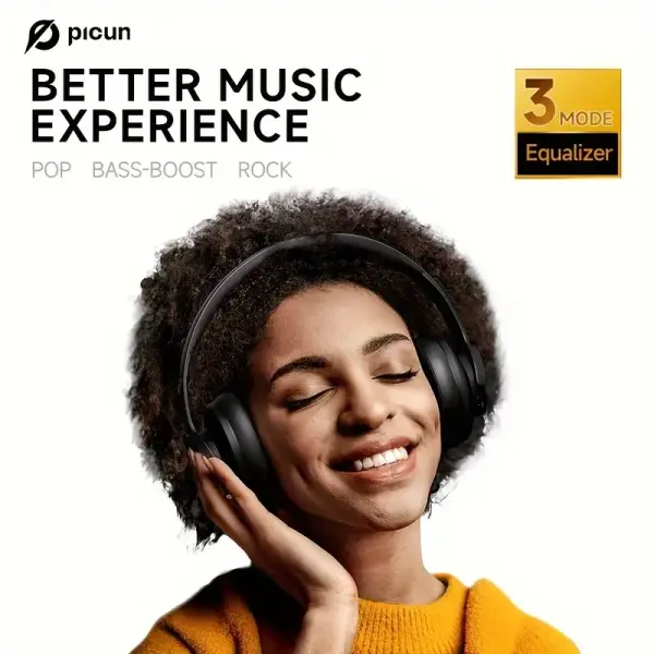 Picun 120H Wireless Over-Ear Headphones