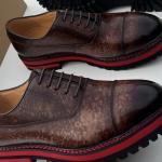 Men's color drop formal shoes
