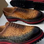 Men's fire effect formal shoes