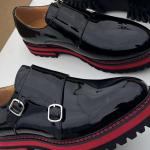 Men's black shine formal shoes