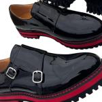 Men's black shine formal shoes
