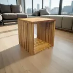 Mocha Wash Side Table