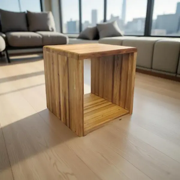Mocha Wash Side Table