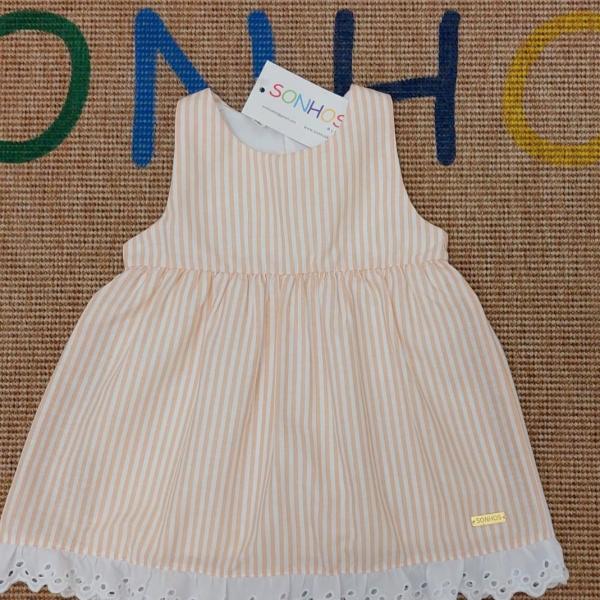 Baby Beige Striped Dress