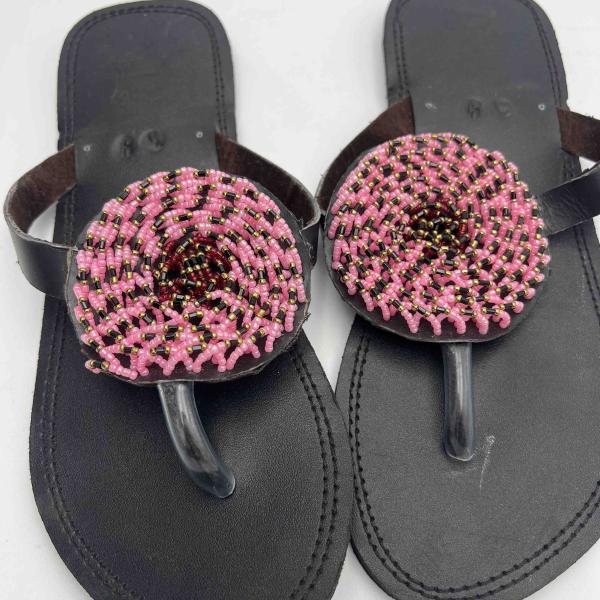 Woman Black African Sandals