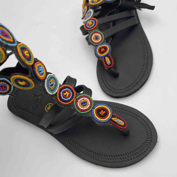 Zawadi African Lace-Up Sandals