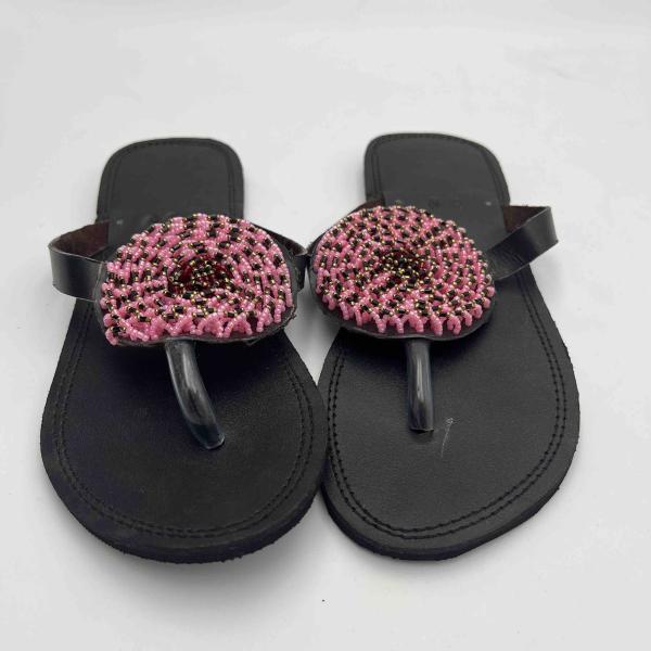 Zuri Black African Sandals