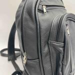 Black Leather Backpack