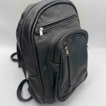 Black Leather Backpack