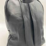 Black Leather Backpack