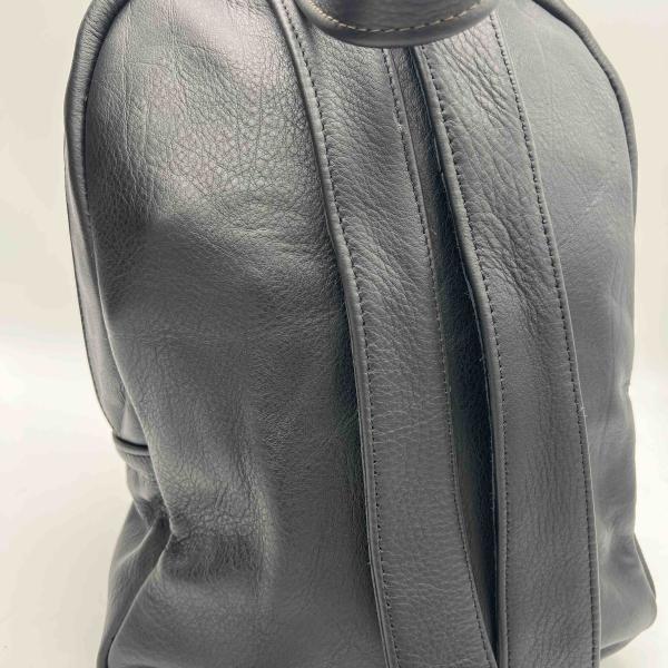 Black Leather Backpack