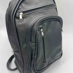 Black Leather Backpack