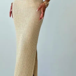 Cross-Back Knit Dress