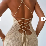 Cross-Back Knit Dress