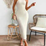 Sleeveless Halter Neck Dress