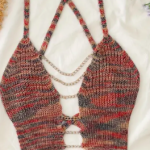 Gradient Colour Sexy Chain Strap Top