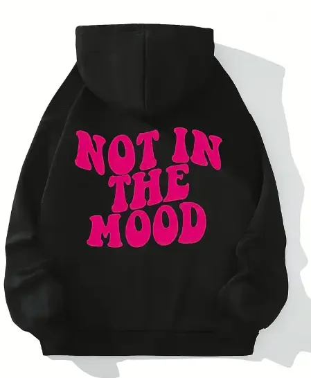 "Not In The Mood" Graphic Hoodie