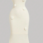 Flower Midi Slip Dress