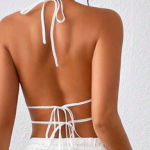 Ruffle Backless Top