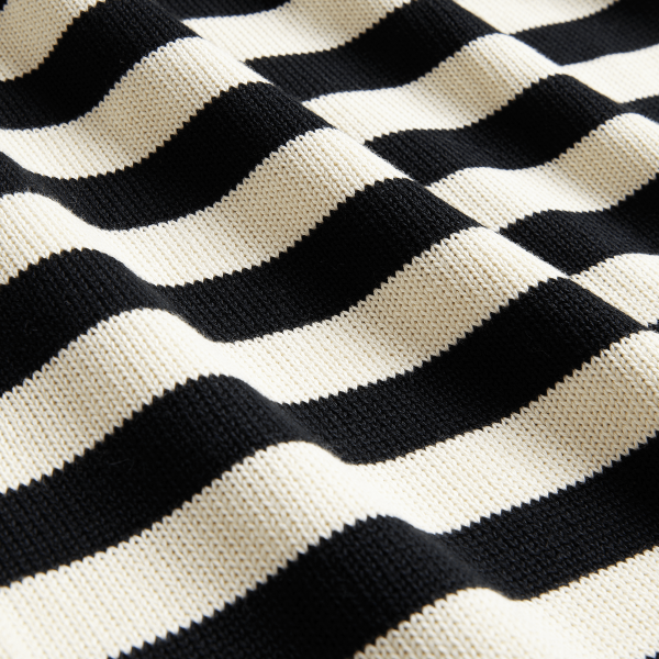 Women's Canvas Striped Cotton Knitwear Column Dress – Striking & Stylish