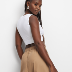 Women's White Seamless Vest