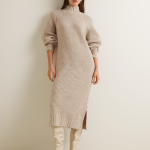 Women's Iconography Chunky Turtleneck Column Dress – Effortless Chic