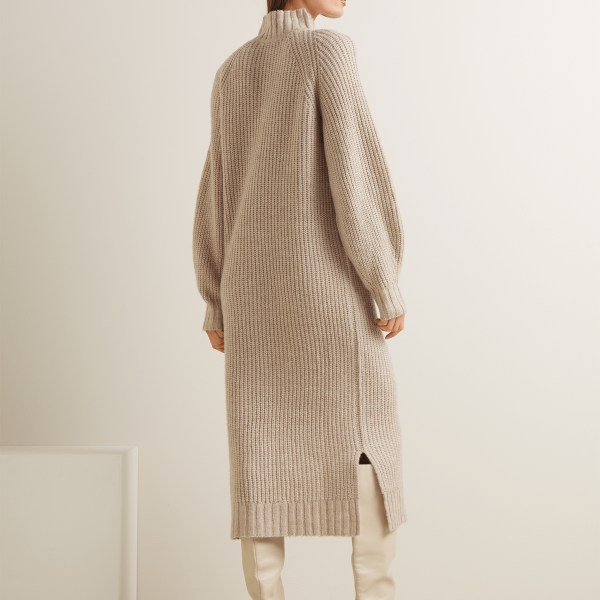 Women's Iconography Chunky Turtleneck Column Dress – Effortless Chic