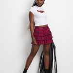 Women's White Baby Top With Print