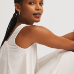 Women's White Trapeze Maxi Dress