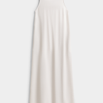 Women's White Trapeze Maxi Dress