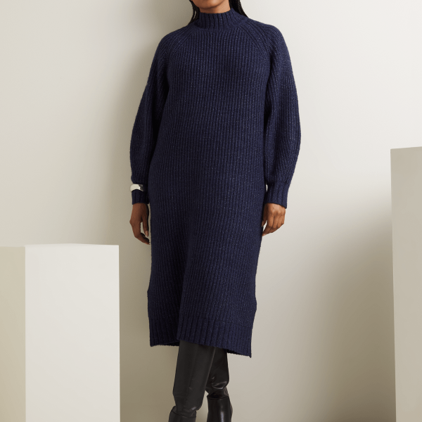 Women's Iconography Chunky Knit Column Dress – Modern Elegance