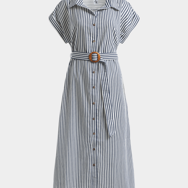 Jet Women's Navy/WHite Shirt Dress