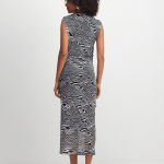 Jet Women's Black/White Swirl Print Dress