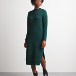 Women's Canvas Cotton Knitwear Column Dress – Classic & Comfortable