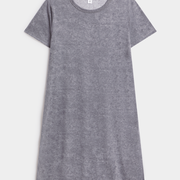 Jet Women's Grey Overdyed T-Shirt Dress