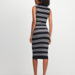 Jet Women's Black/White Striped Dress