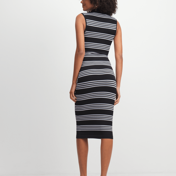 Jet Women's Black/White Striped Dress