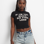 Women's Black Baby Top