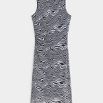 Jet Women's Black/White Swirl Print Dress