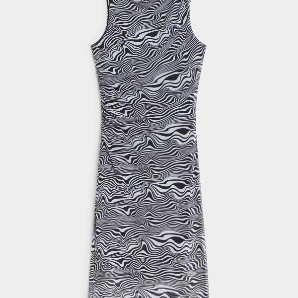 Jet Women's Black/White Swirl Print Dress