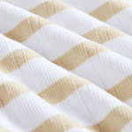 Women's White & Natural Stripe Seamless T-Shirt