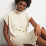 Women's Canvas Sleeveless Cotton Knitwear Column Dress – Summer Chic