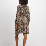 Jet Women's Brown Animal Print Maxi Dress