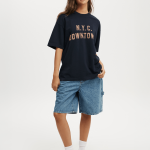 Women's Cotton On Navy The Premium Boxy Graphic T-shirt