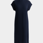 Women's Canvas Cotton Sleeveless Knitwear Column Dress – Effortless Elegance