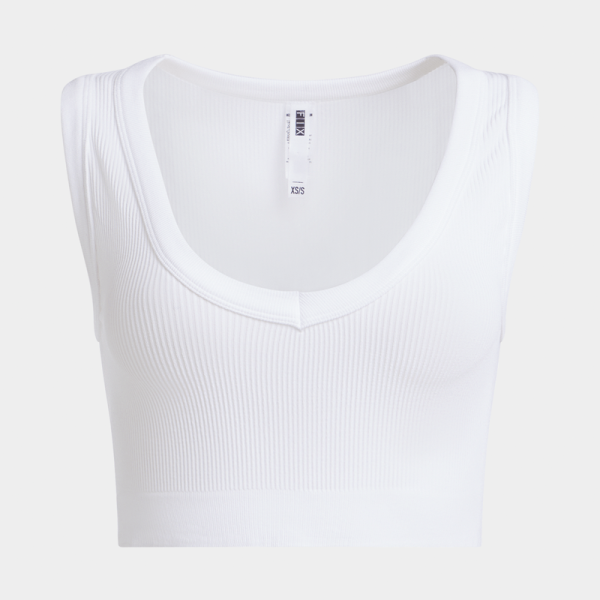 Women's White Seamless Vest